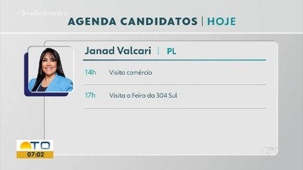 Veja como fica a agenda dos candidatos à Prefeitura de Palmas nesta sexta-feira (18)