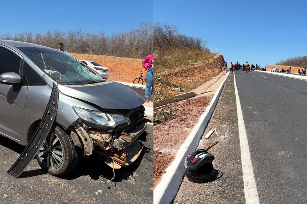 Motociclista de 41 anos morre após acidente em São João do Piauí — Foto: Gorete Baú