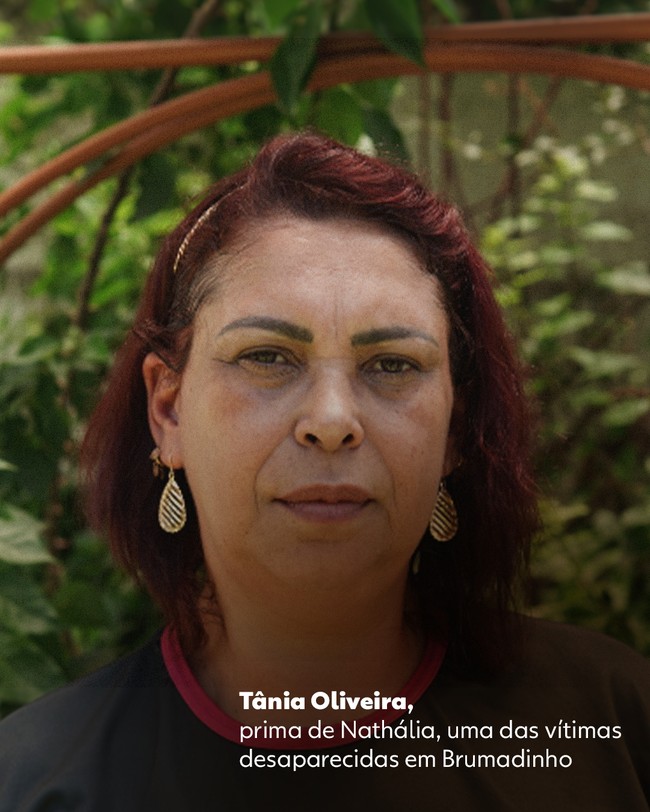 Tânia Oliveira, prima de Nathália, uma das vítimas desaparecidas em Brumadinho