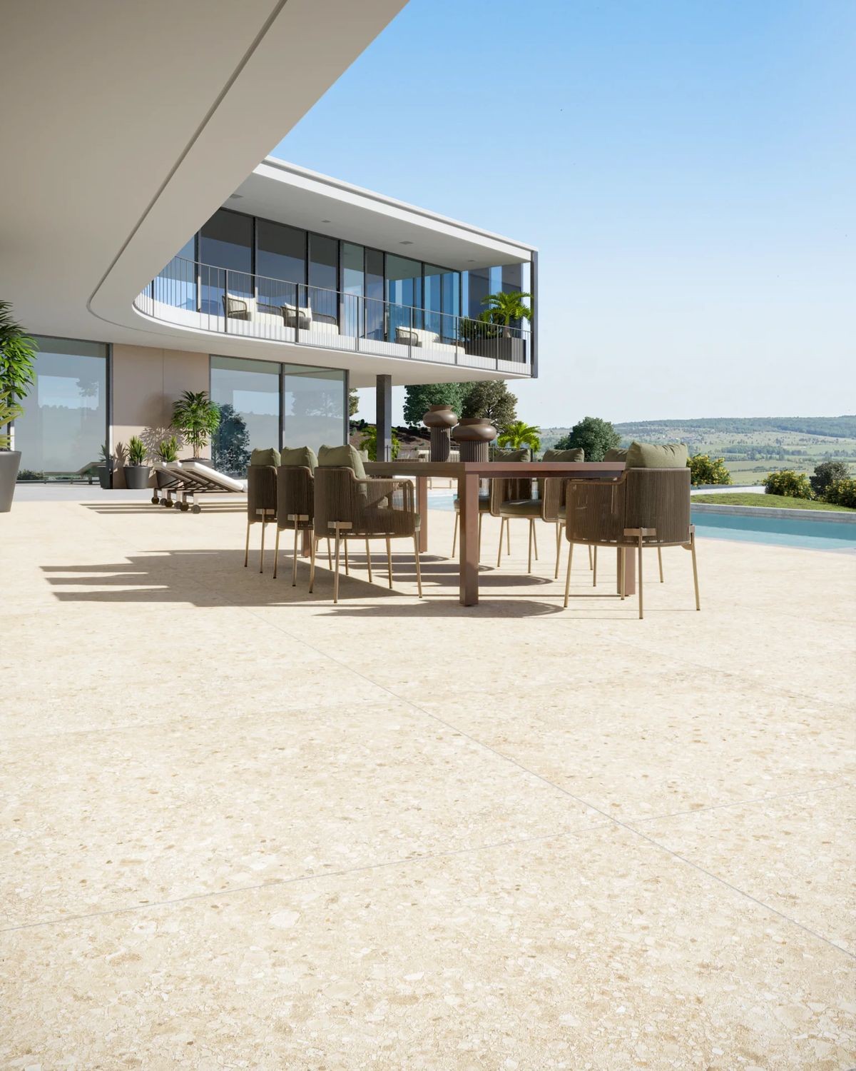 Como ter estilo e segurança em áreas externas com o porcelanato ideal