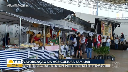 Feira da Reforma Agrária reúne agricultores familiares no Espaço Cultural de Palmas