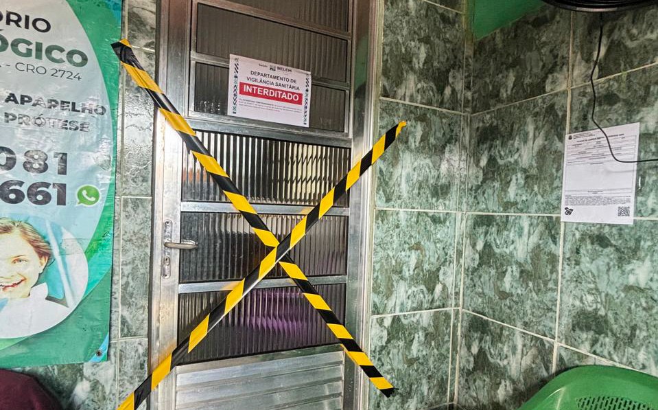 Risco à saúde: consultório odontológico é interditado por falhas na esterilização de materiais e na limpeza em Belém
