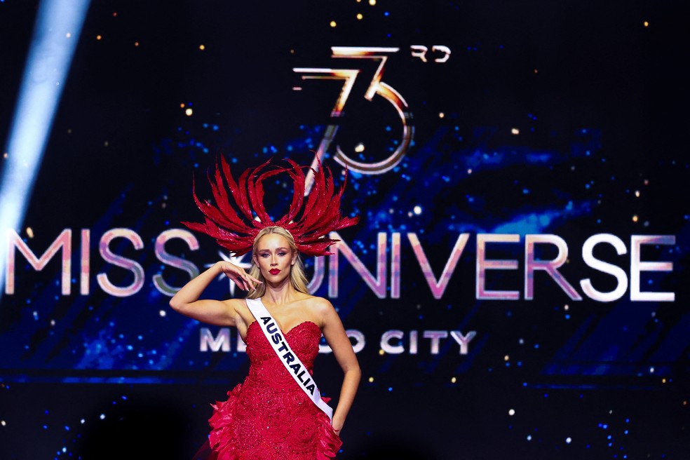A modelo australiana Zoe Creed, candidata ao Miss Universo 2024 — Foto: Raquel Cunha/Reuters