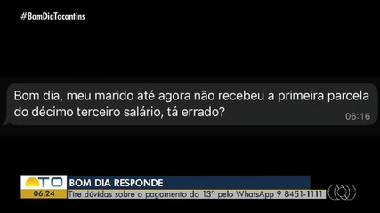 Telepesctadores tiram dúvidas sobre o pagamento do 13º salário