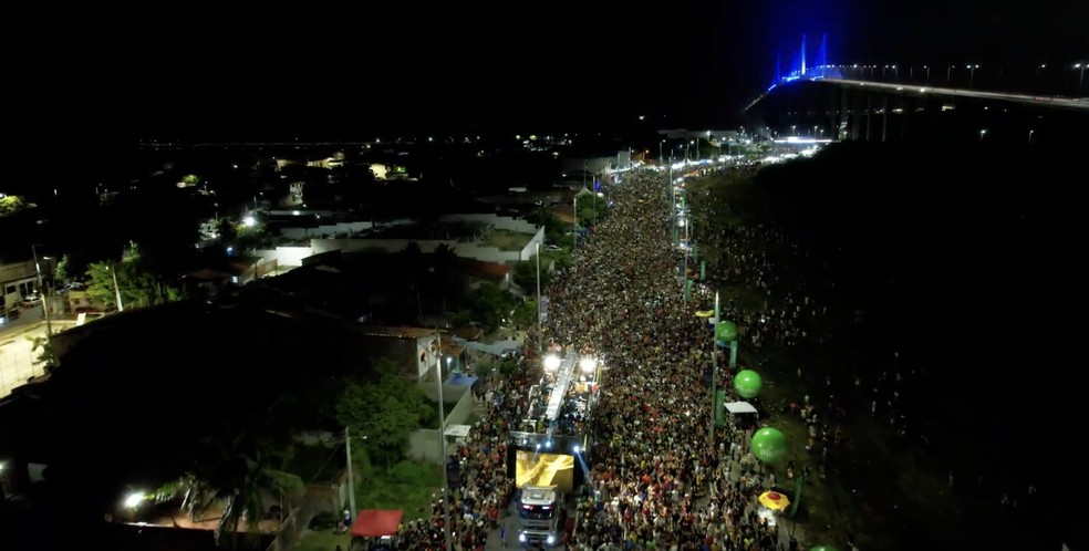 Abertura do São João de Natal reúne 75 mil pessoas na Redinha — Foto: Secom/Prefeitura de Natal