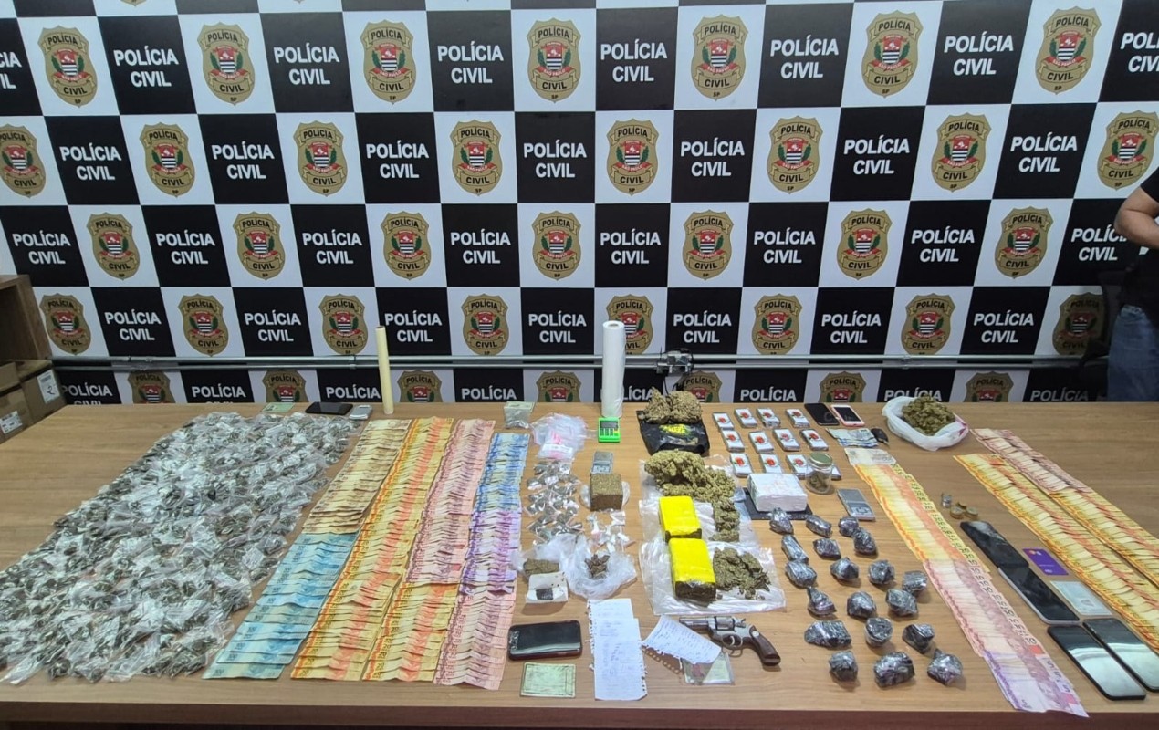 Polícia Civil prende seis suspeitos e apreende drogas e arma em operação contra o tráfico em Itapetininga