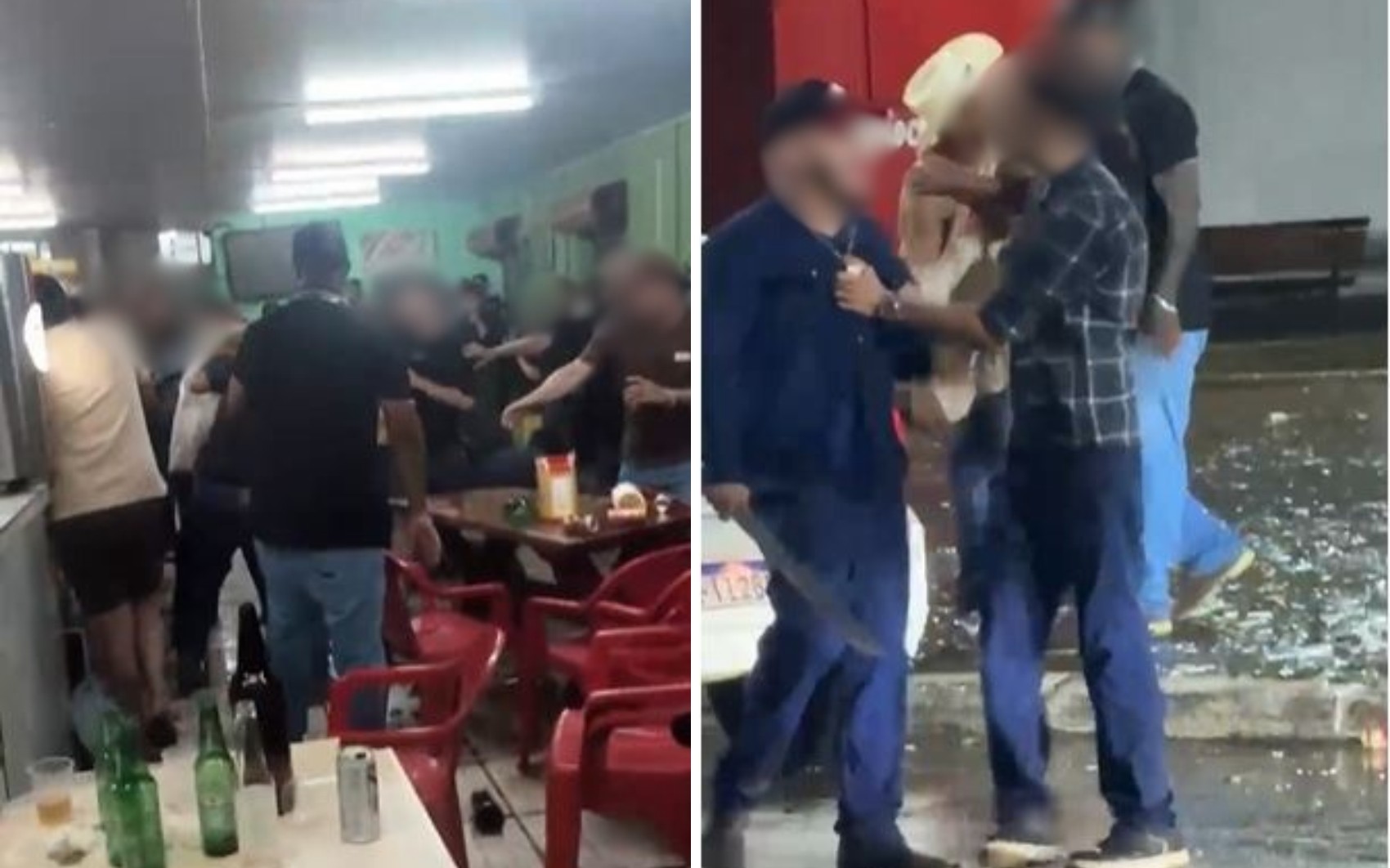 Após gravação de videoclipe, bar tem briga generalizada em cidade de Goiás; vídeo