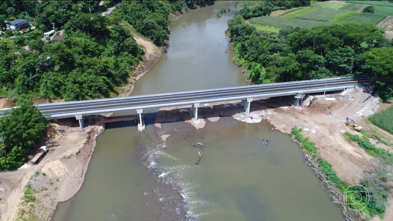 Depois das chuvas de maio, Serra Gaúcha ganha nova ponte entre Caxias do Sul e Nova Petrópolis