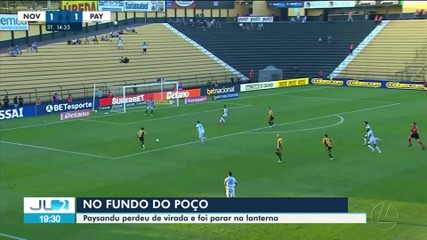 Paysandu perde de virada e vai parar na lanterna da Série B