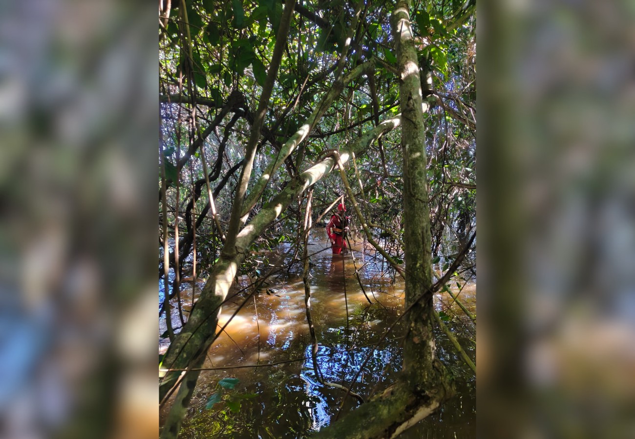 Bombeiros fazem buscas por homem desaparecido na zona rural de Aragominas 