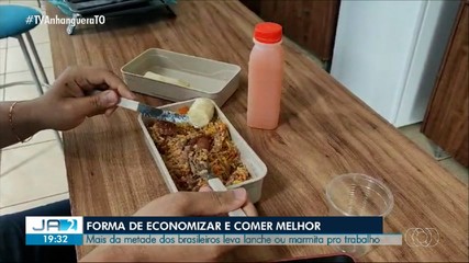Mais da metade dos brasileiros leva lanche ou marmita para o trabalho