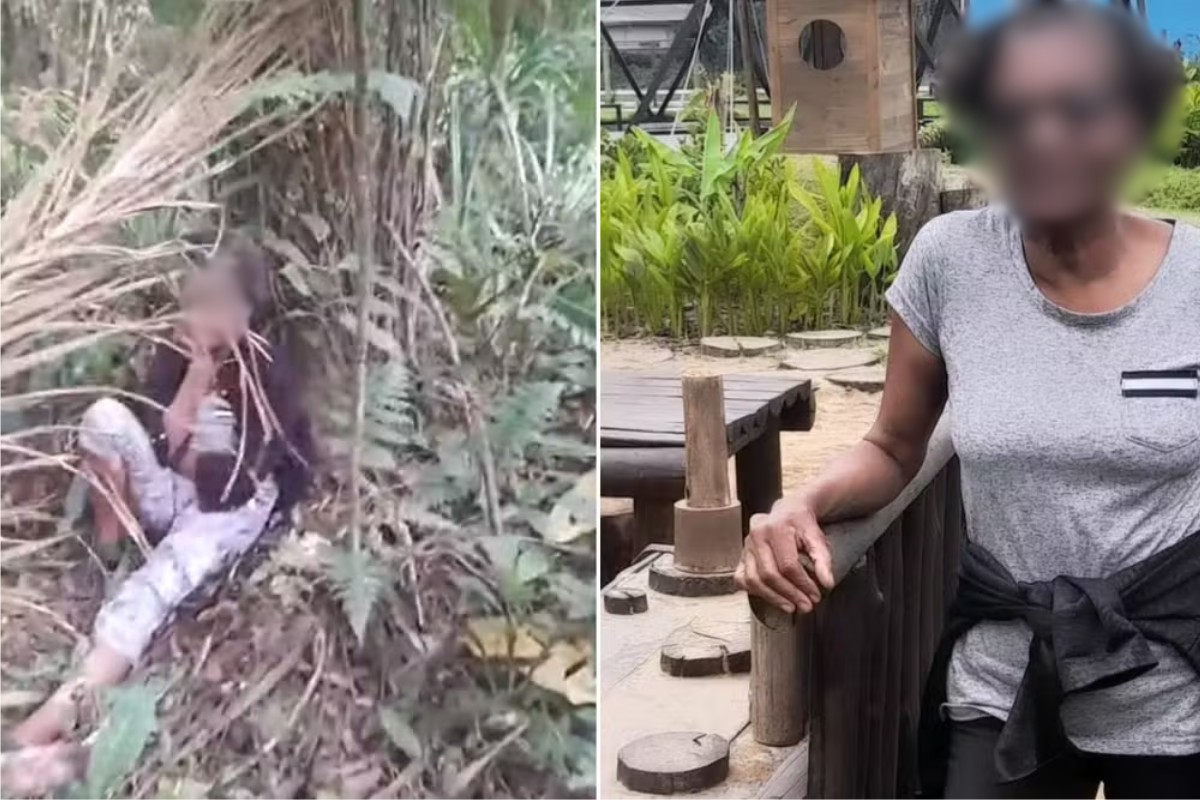 Idosa é encontrada pelo filho em área de mata após três dias desaparecida no litoral de SP