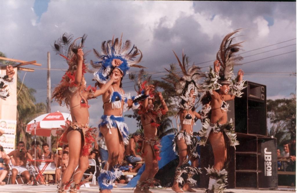 Apresentação de dança no XV Festival de Praia do Amapá.  - 1998