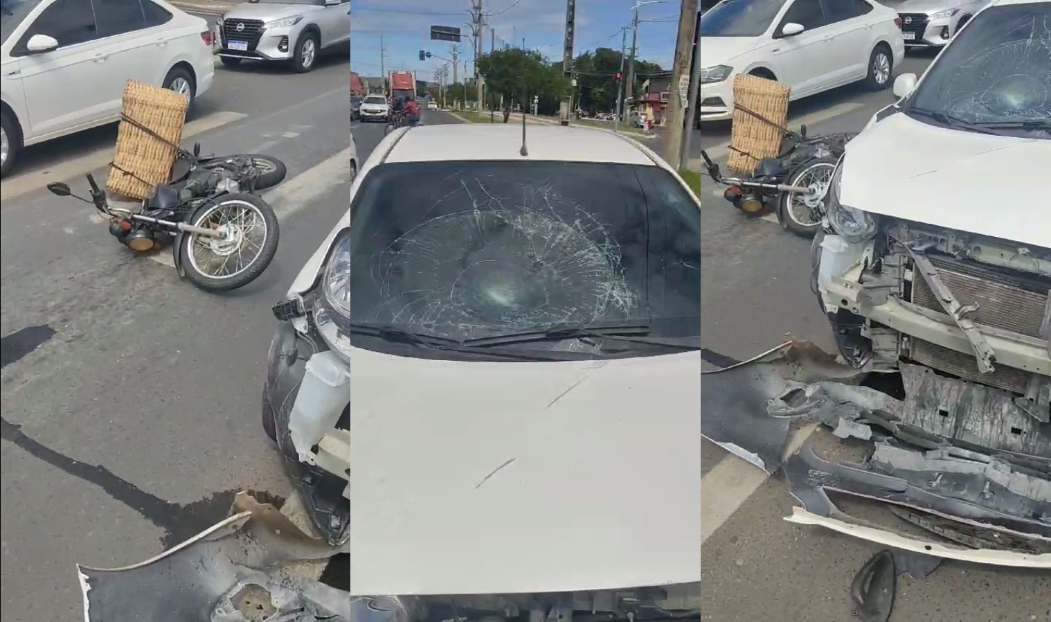 Idoso morre em acidente entre moto e carro na Zona Sul de Teresina
