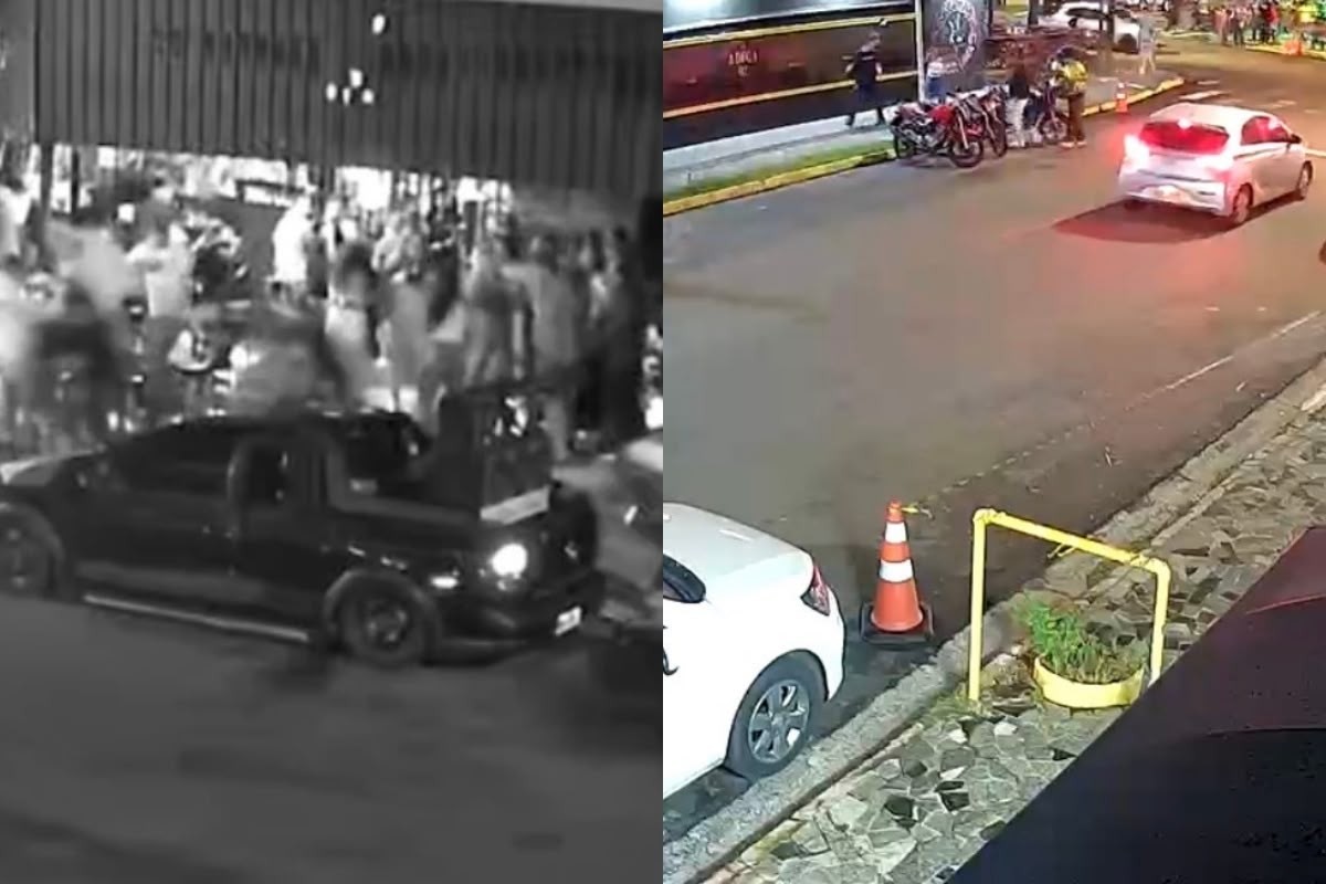 Vídeo mostra momento em que jovem de 24 anos é executado ao chegar com amigos em bar de MS