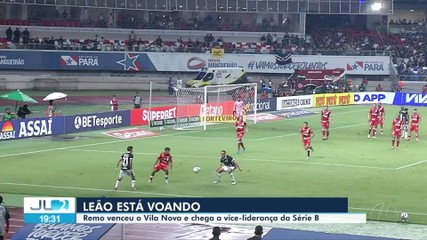 Remo vence o Vila Nova e chega à vice-liderança da Série B