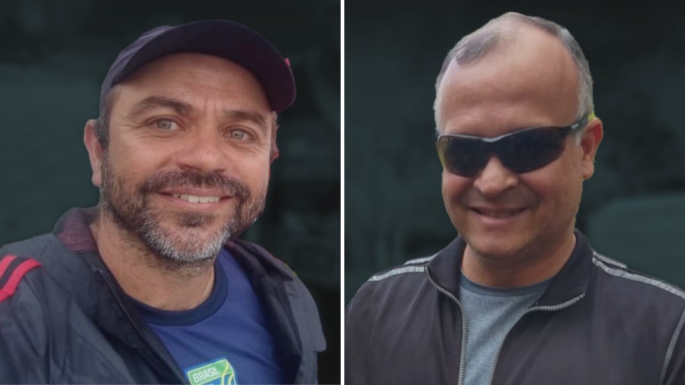 Oguener Tissot e Ricardo Leal da Cunha, vítimas de acidente no PR — Foto: Reprodução