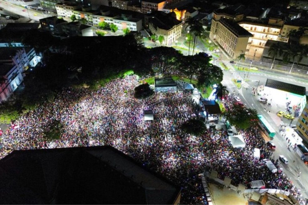 Última Missa do Impossível de 2023 realizada na Praça Antônio Carlos, em Juiz de Fora — Foto: Padre Pierre Maurício de Almeida Cantarino/Divulgação