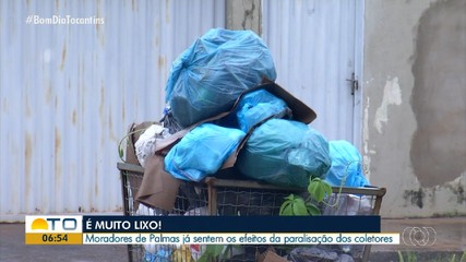 Moradores de Palmas sofrem com lixo acumulado após paralisação do serviço