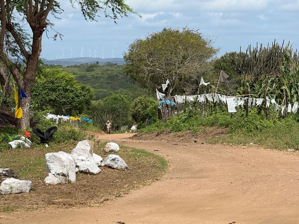 Falha de Samambaia atravessa municípios no Agreste do RN — Foto: Sérgio Henrique Santos/Inter TV Cabugi