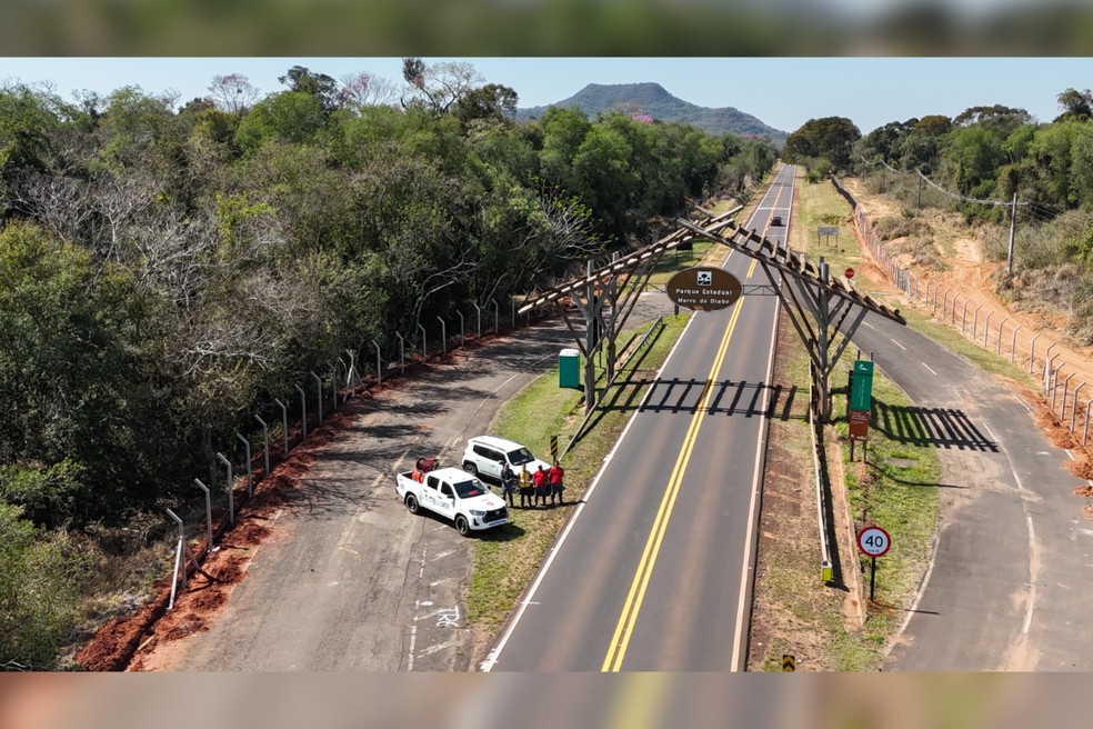 Parque Estadual Morro do Diabo, em Teodoro Sampaio (SP), é símbolo de preservação — Foto: Fundação Florestal