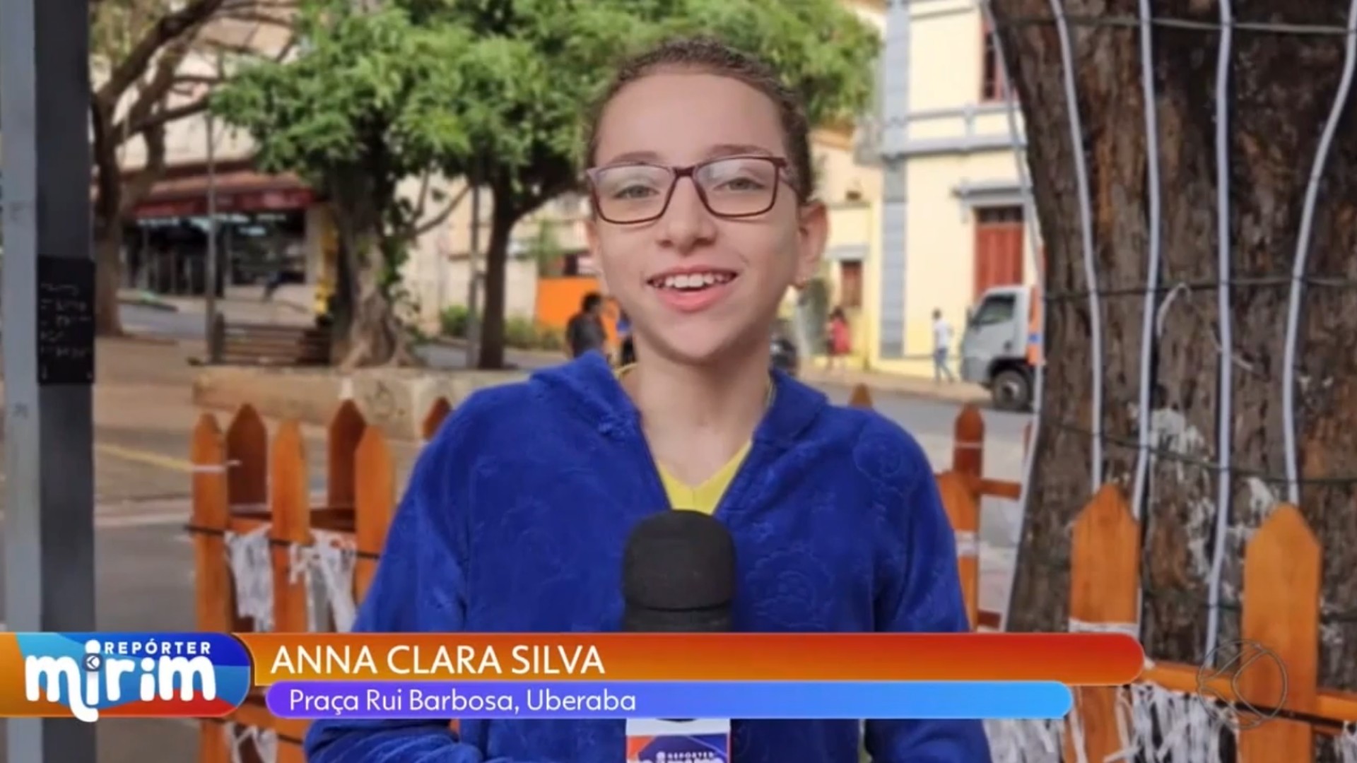 Menina de 11 anos descobre curiosidades da Praça Rui Barbosa em Uberaba: ‘Muitas coisas interessantes’ 