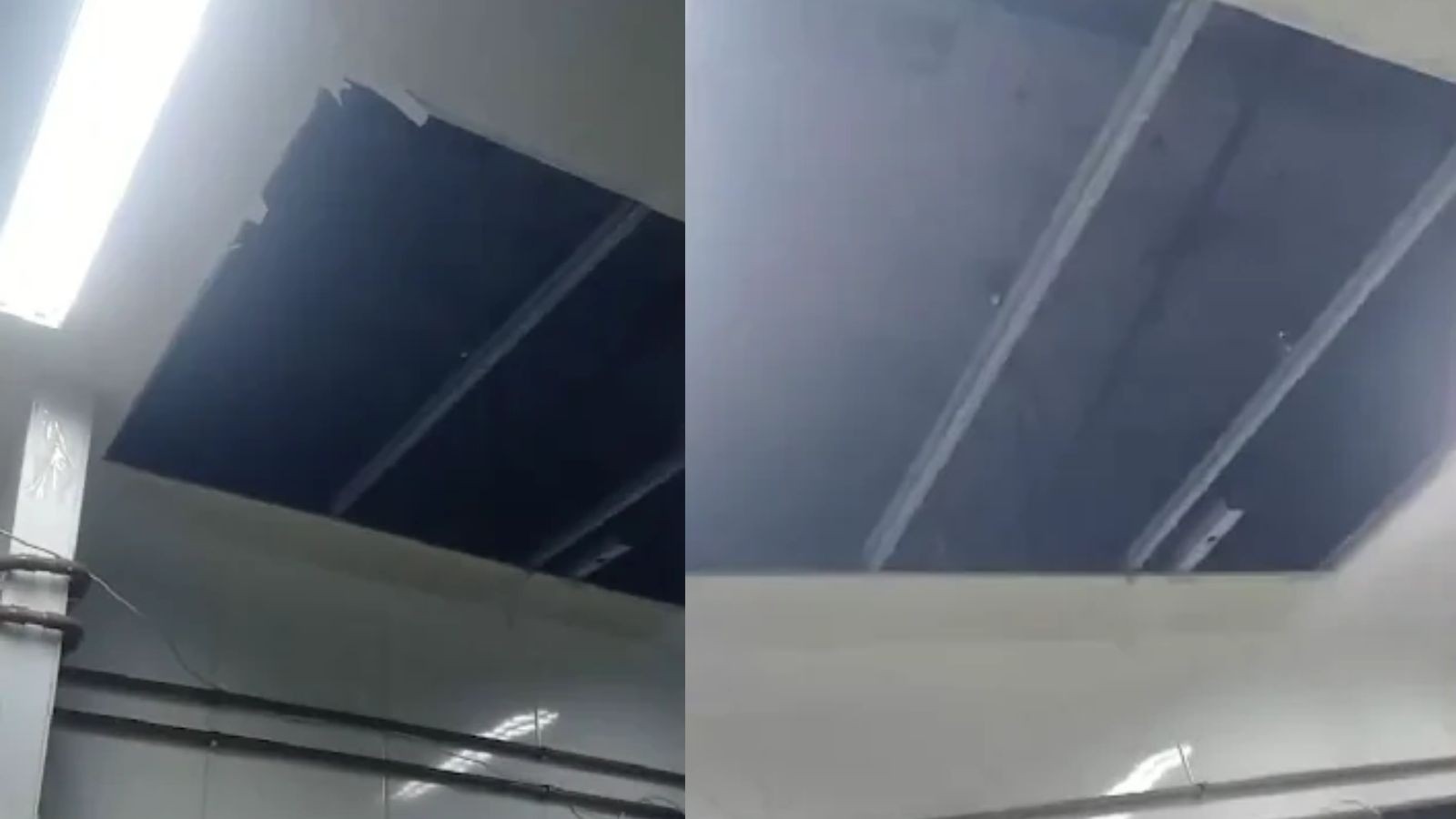 Parte do teto do HUT cede durante chuva e atinge funcionária no PI