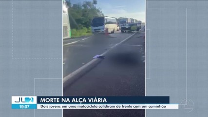 Dois jovens em motocicleta colidem na Alça Viária, no Pará