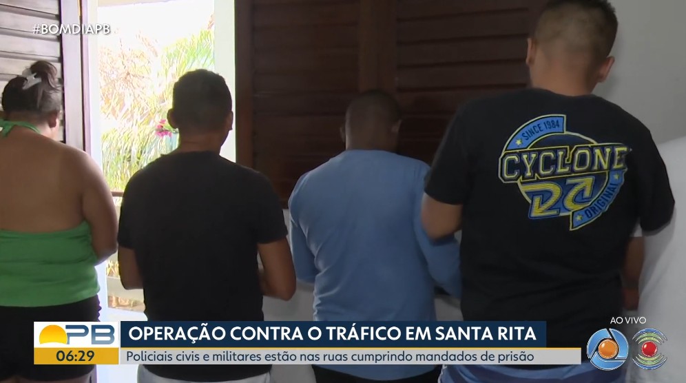 Operação contra o tráfico de drogas prende vários investigados em Santa Rita, PB