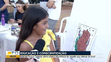 Ação conscientiza sobre a importância do respeito aos animais no Parque Cesamar