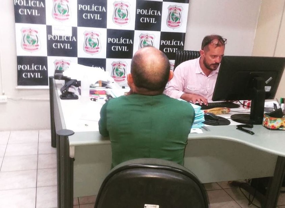 Homem de 55 anos foi preso por estuprar a sobrinha de 13 anos em Maracanaú, na Região Metropolitana de Fortaleza. — Foto: DDM de Maracanaú/ Reprodução