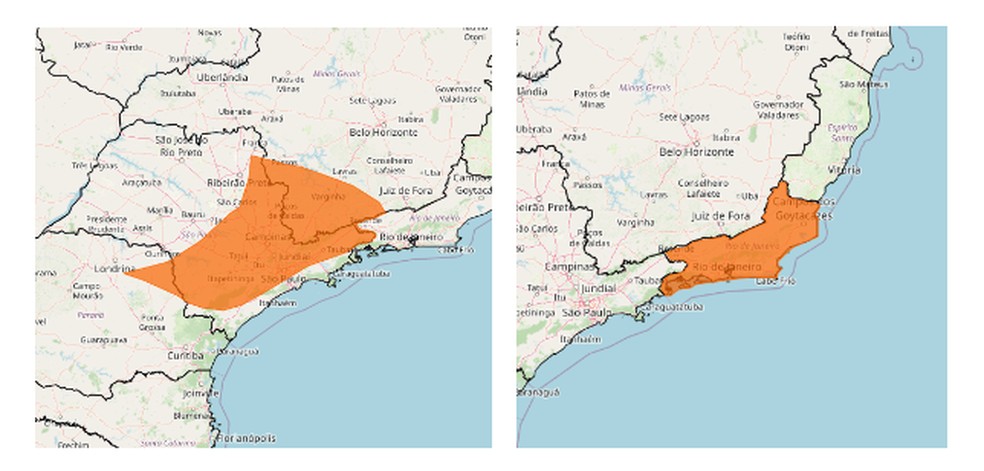 Quatro estado estão sob alerta de perigo por causa da onda de calor. — Foto: INMET
