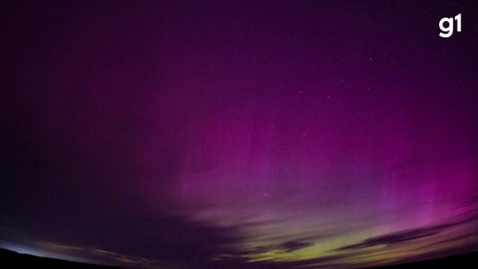 Maior tempestade solar dos últimos 20 anos causa aurora boreal na Europa e rara aurora austral na Argentina e no Chile; FOTOS - Programa: G1 Ciência e Saúde 