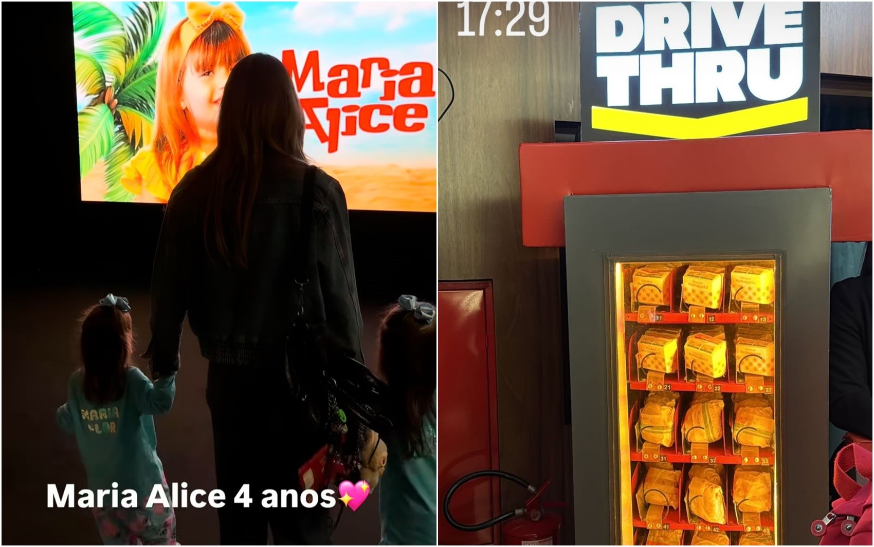 Cinema privado, drive-thru de sanduíche e personagens de desenho: veja festa de 4 anos de Maria Alice, filha de Virginia e Zé Felipe, em Goiânia