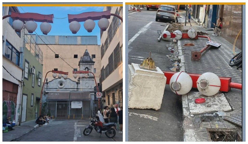 Entenda por que luminárias japonesas foram retiradas da Rua dos Aflitos, na Liberdade, que guarda a memória negra de SP 