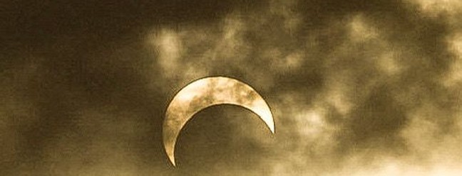 Eclipse Solar Anular em Natal-RN — Foto: Alexandre Lago