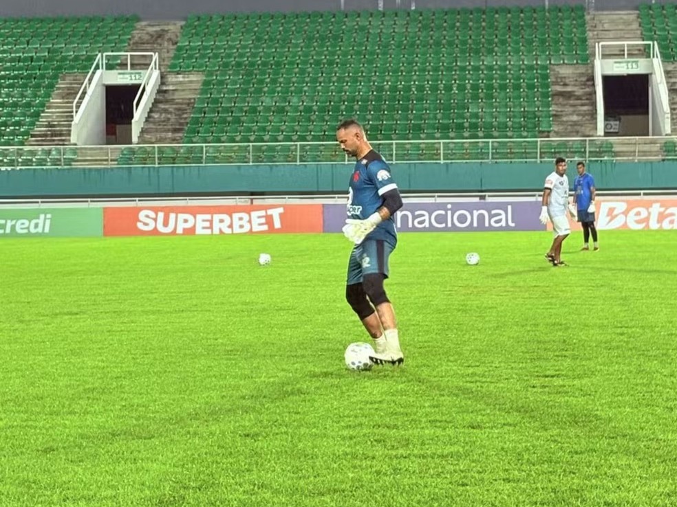 Bruno Fernandes volta a jogar no Acre após cinco anos — Foto: Franciele Julião/Rede Amazônica Acre