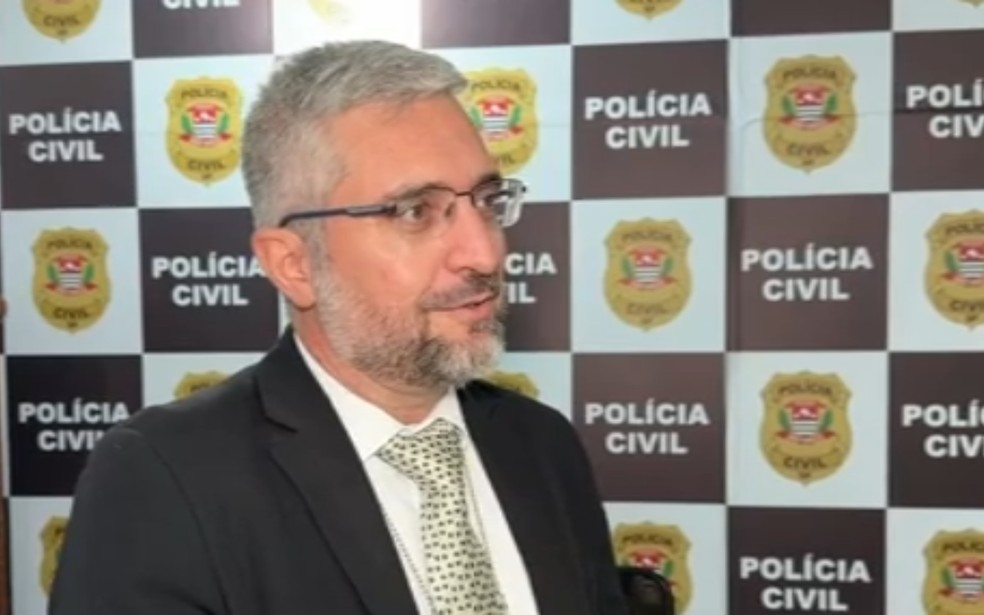 Éverson Contelli, delegado de crimes cibernéticos da Polícia Civil de São José do Rio Preto (SP) — Foto: Reprodução/TV TEM
