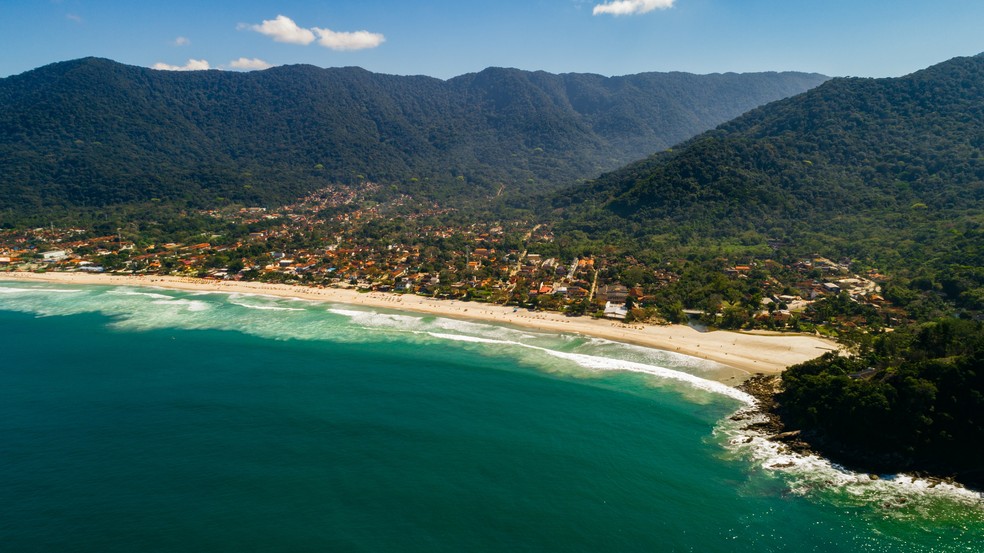 Praia de Maresias, em São Sebastião — Foto: Divulgação/Prefeitura de São Sebastião