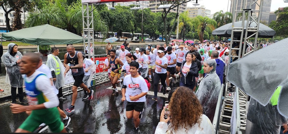 Corrida marca início da campanha Natal sem Fome no Rio de Janeiro — Foto: Divulgação/ Ação da Cidadania
