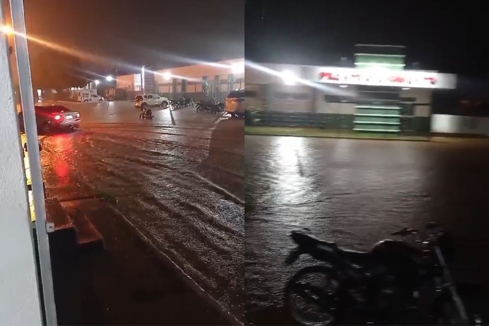 Hospital municipal alaga após chuva de mais de 120 mm em Pio IX, no Piauí — Foto: Reprodução/Redes Sociais