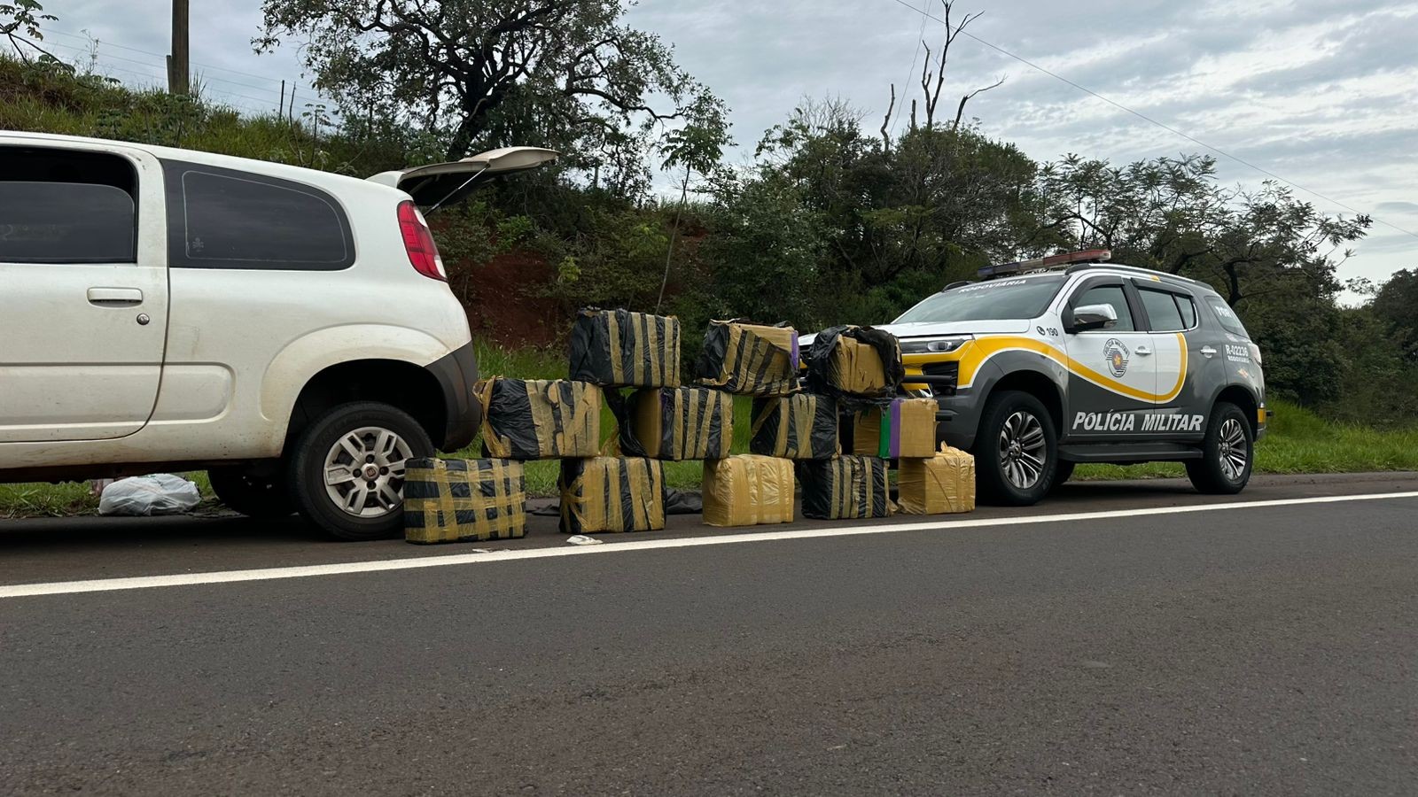Rapaz é preso ao transportar mais de 300 kg de maconha em Mirante do Paranapanema
