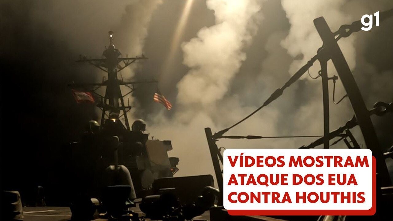 VÍDEOS mostram ataque dos EUA contra Houthis