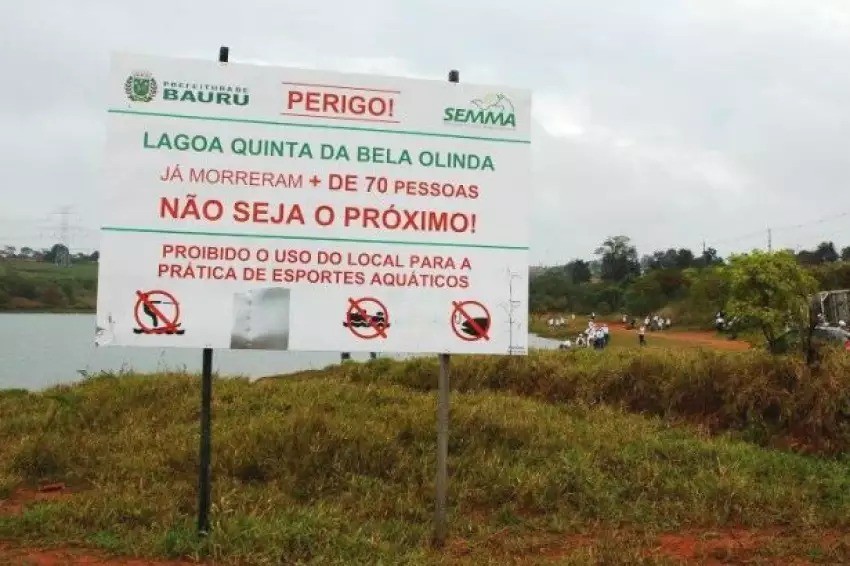 Homem morre afogado ao tentar atravessar lagoa no interior de SP