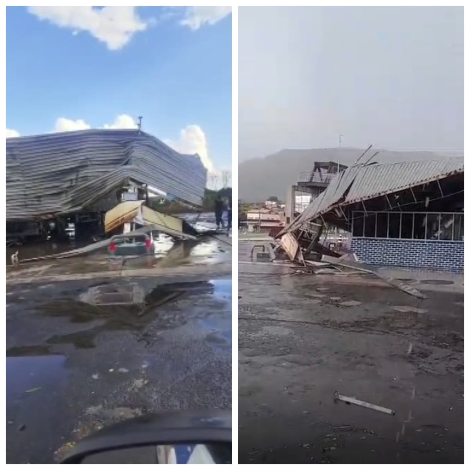 Temporal com ventos intensos e granizo causa estragos em Buenópolis; VÍDEO