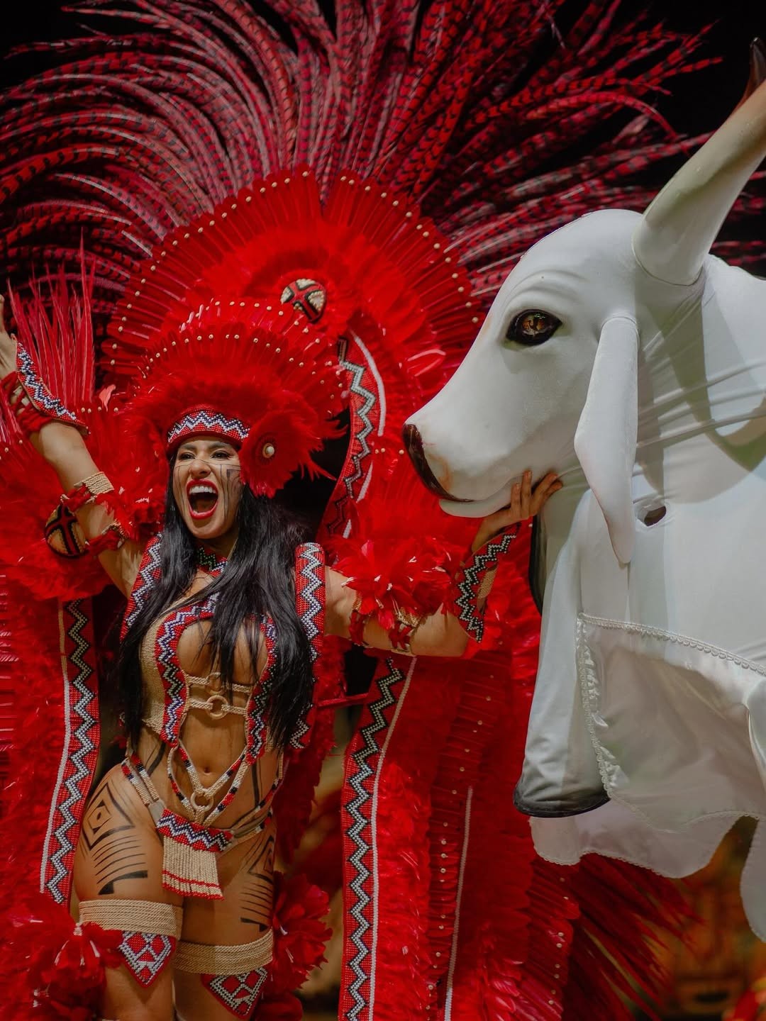 Isabelle Nogueira celebra título do Garantido nas redes sociais