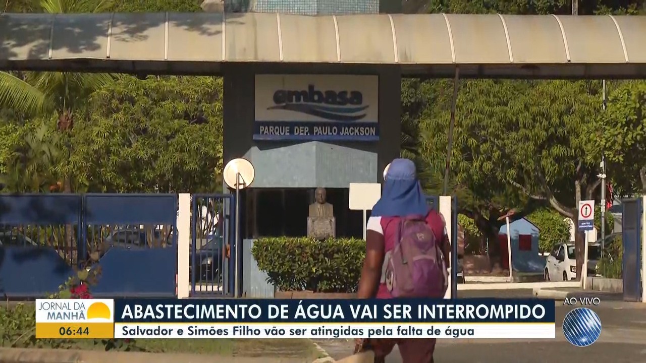 Abastecimento de água será suspenso em bairros do subúrbio de Salvador ...