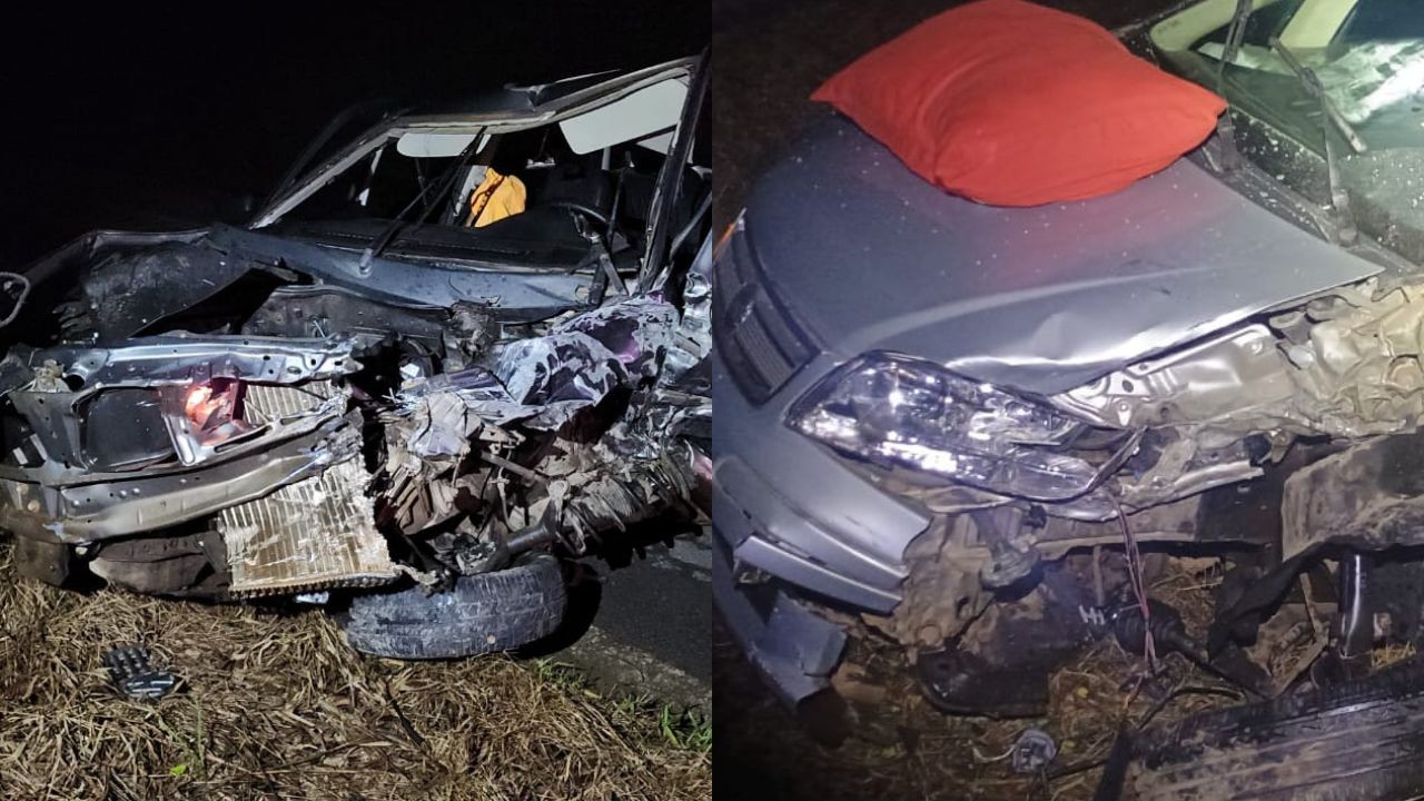 Motorista morre e seis pessoas ficam feridas em batida entre dois carros na MG-164