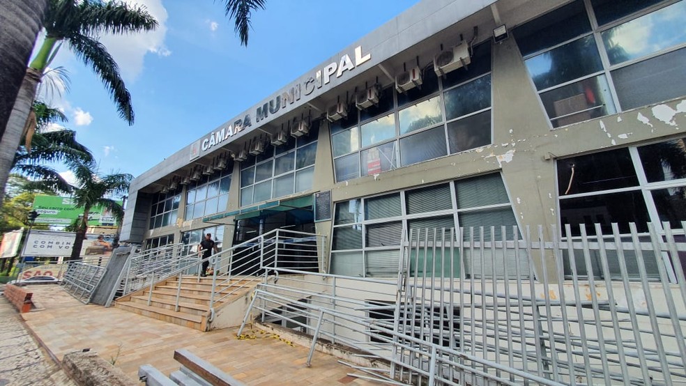 Fachada da Câmara Municipal de Presidente Prudente (SP) — Foto: Bárbara Munhoz/g1