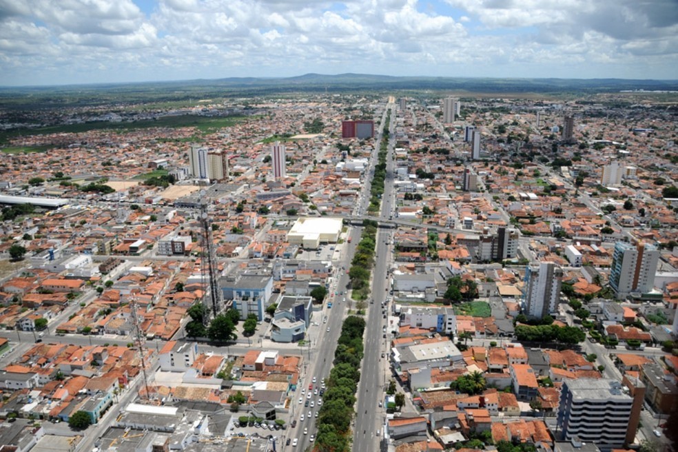 Imagem aérea da cidade de Feira de Santana na Bahia — Foto: Divulgação/Prefeitura de Feira de Santana